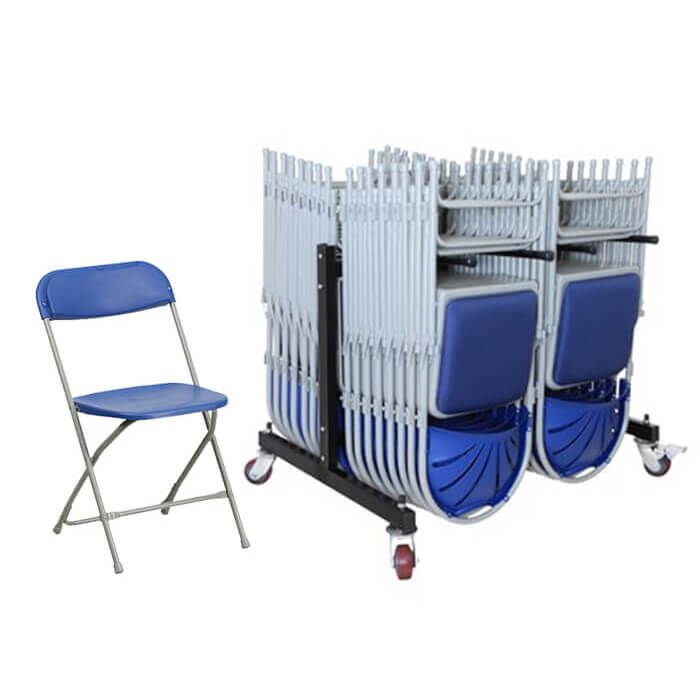 56 Economy Plastic Folding Chairs Bundle