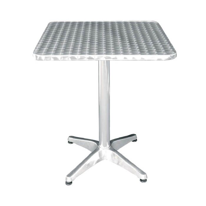Square Aluminium Bistro Table - 2 Foot x 2 Foot