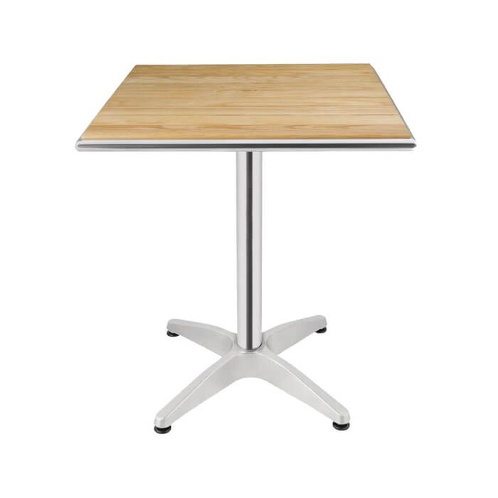 Square Bistro Table with Ash Table Top - 2 Foot 3 Inch