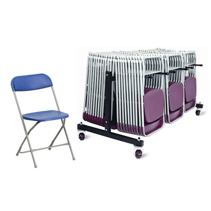 84 Economy Plastic Folding Chairs Bundle