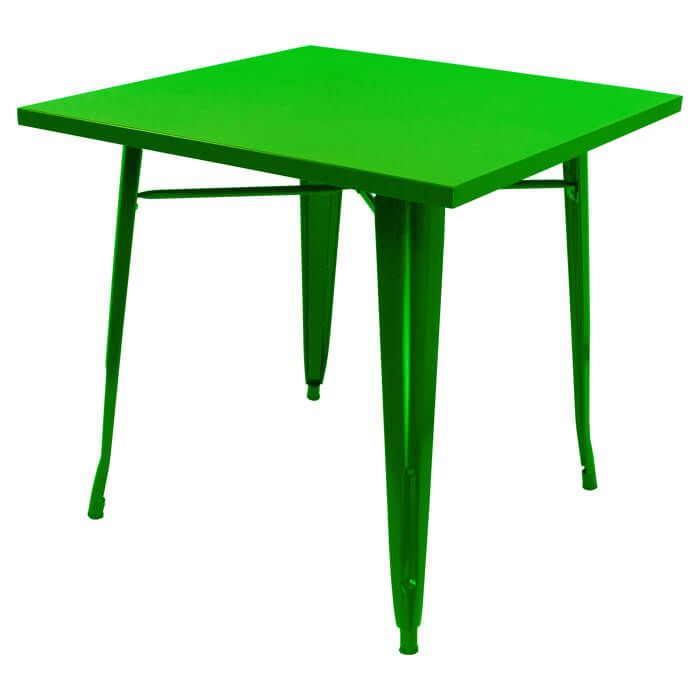 Tolix Style Dining Table | Gloss Green