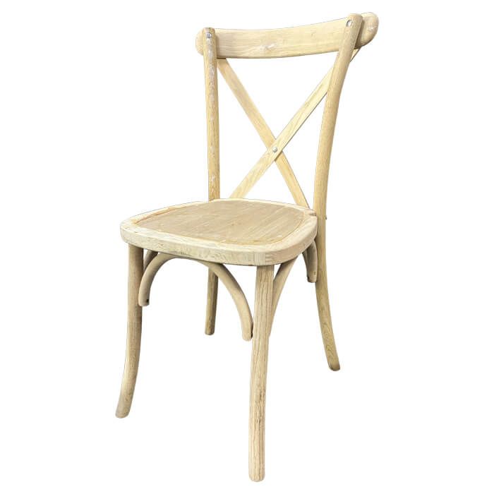 Compact Crossback Event Chair | Oak Frame Unpainted