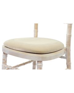 Profile view of ivory classic seat pad