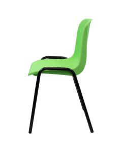 Plastic Stacking Chair | Black Frame Lime Shell