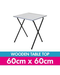 Folding School Exam Desk Grey