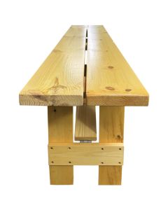 Light Oak Folding Farm Bench - 183cm