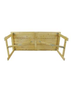Raw Folding Farm Table | 6 Foot by 2 Foot 6 Inch
