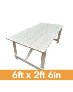 Rustic Folding Farm Table | 6 Foot by 2 Foot 6 Inch