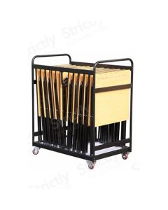 20 Folding Exam Desks and Trolley Bundle