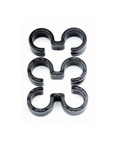 Plastic folding chair linking clip black