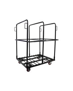 Upright table trolley