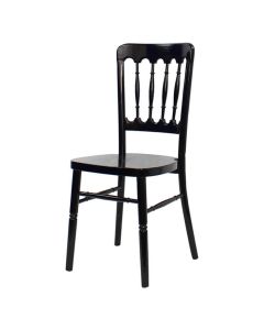 Profile view of black Cheltenham chair