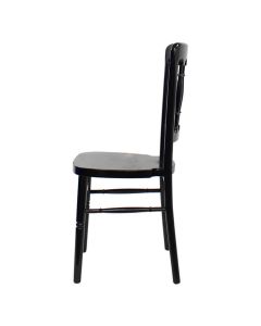 Profile view of black Cheltenham chair
