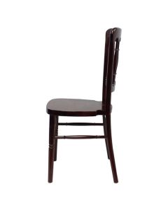 Profile view of mahogany Cheltenham chair