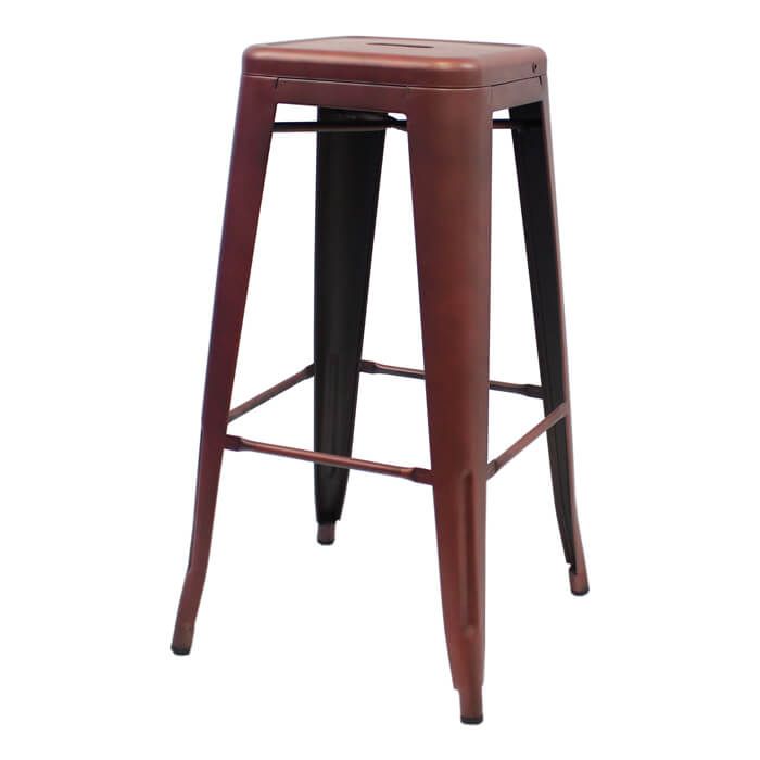 Tolix Style Bistro Bar Height Stool | Copper