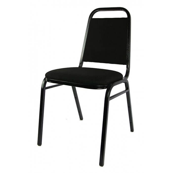 Steel Event Chair | Black Vein Black Fabric