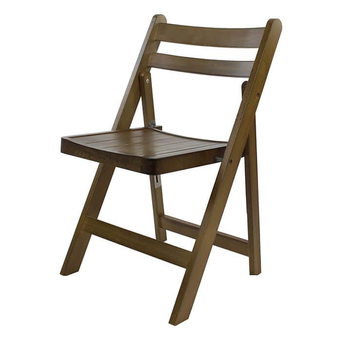 Wooden Folding Chair | Rustic Finish