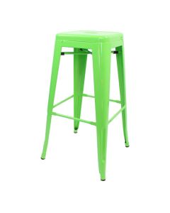 Tolix Style Bistro Bar Height Stool | Green