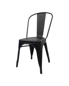 Tolix Style Bistro Chair | Matte Black
