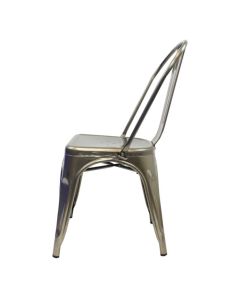 Tolix Style Bistro Chair | Industrial Grey