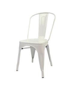 Tolix Style Bistro Chair | White