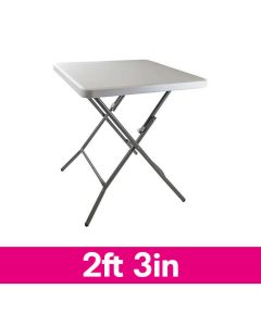 Square 2 Foot 3 Inch Plastic Event Table