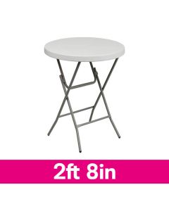 Round 2 Foot 8 Inch Poseur Plastic Event Table