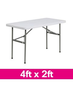 Rectangle 4 Foot by 2 Foot Plastic Event Table
