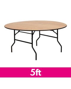 Round 5 Foot Wooden Event Table