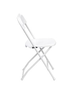 Plastic Folding Event Chair | White Frame White Shell