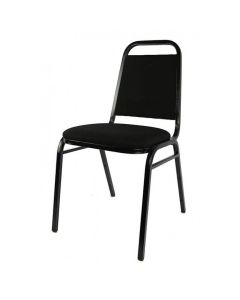Steel Event Chair | Black Vein Black Fabric